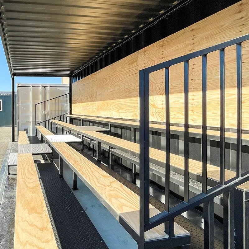 containers gradins 20 pieds